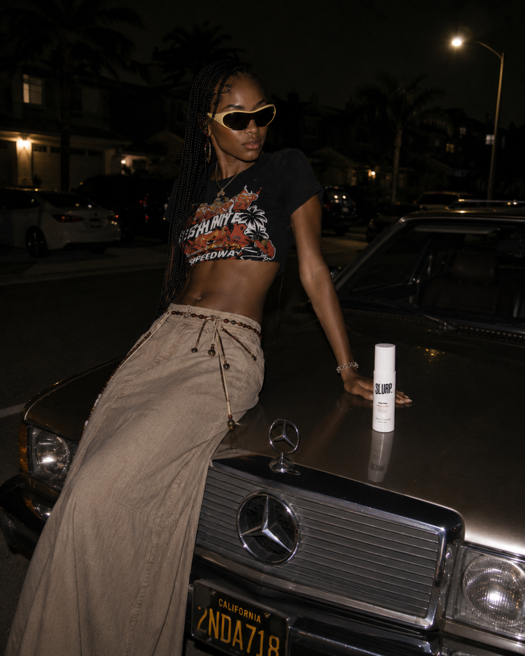 SLURP on Mercedes hood